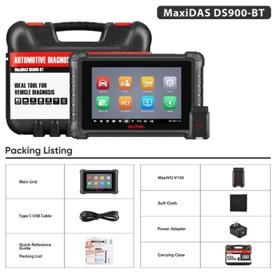 Autel MaxiDAS DS900BT DS900-BT Wireless Diagnostic Scanner Advanced ECU Coding 40+ Services Android 11 Full Bi-Directional Control Pre & Post Scan
