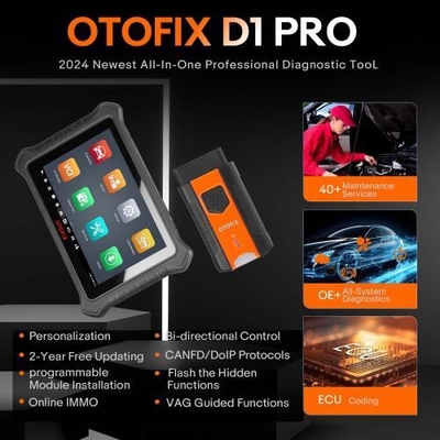 2025 OTOFIX D1 Bi-directional All System Diagnostic Tool OBD2 Tablet Automotive Scanner with 30+ Service Function DPF EPB BMS Oil Reset TPMS