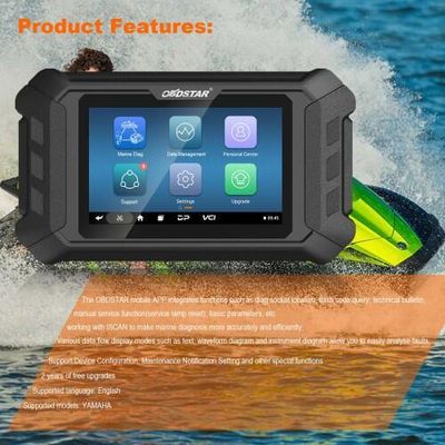 OBDSTAR iScan for YAMAHA Marine Diagnostic Tool Code Reading Code Clearing Data Flow Action Test for 2003 -2022 All Jet Ski Outboard model