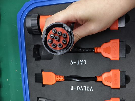 9pin Diagnostic Cable with 9pin Interface for Xtruck Y009 HD Truck Diagnostic Kit and CAT Adapter