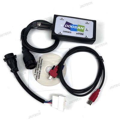 Doosan Diagnostic Tool with 2024 Software Version for Excavator Heavy Industry Engine System SCR DPF DMS-5 DCUECUG2 on Win 10 Professional Edition