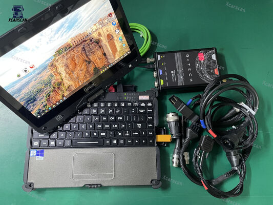 CF53 laptop For Deutz Fahr Tractor Combine Truck Diagnostic Tool SDF D-TechAPP SerDia 4.0 Eol Program key dongle Fahr D-Tech APP