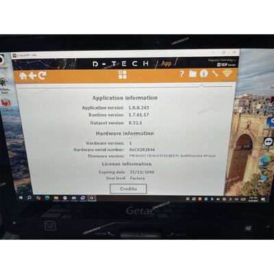 Getac V110 Laptop with For Deutz-Fahr SerDia 4.0 software Diagnostic Tool SDF D-Tech 1.0 for deutz Fahr 4 x CAN K/L-Line Truck Programming
