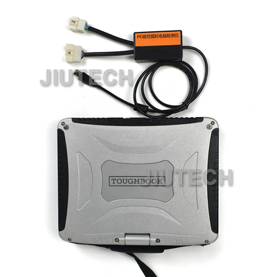 Ce Dr Zx Hitachi Excavator Diagnostic Tool Connection With Excavator + Cf19/53 Laptop