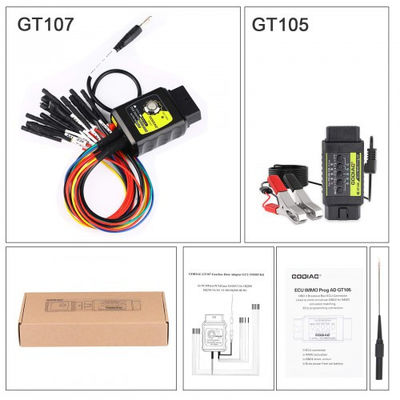 GODIAG GT105 ECU IMMO किट प्लस GT107 DSG गियरबॉक्स डेटा रीड/राइट एडाप्टर DQ250, DQ200, VL381, VL300, DQ500, DL501 के लिए PCMTuner, Kess V2, PCMFlash, KTMBench आदि के साथ संगत