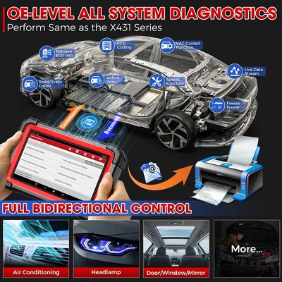 Launch CRP919E BT Diagnostic Scanner with Bluetooth Supports CAN FD DoIP and ECU Coding 31+ OE-Level Maintenance Functions