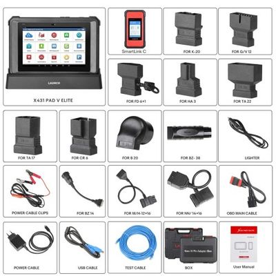 2025 Launch X431 PAD V Elite J2534 Tool With New Smartlink C Support ECU/ECM Online Program Topology Map CANFD/DoIP and 60+ Services