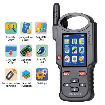 Lonsdor KH100+ Car Key Programmer Remote Maker Generate Simulate Chip Identify Copy IC ID Card Frequency Smart Control Key IMMO