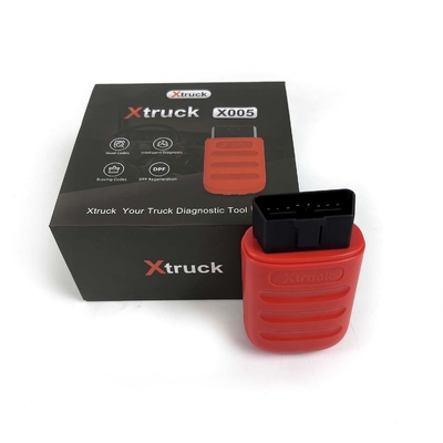 Xtruck X005 हेवी ड्यूटी ट्रक OBD स्कैनर 8 OBDII टेस्ट मोड के साथ दो साल मुफ्त अपडेट और गलती कोड पढ़ें