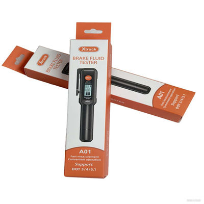Xtruck A01 यूनिवर्सल ब्रेक फ्लूइड परीक्षक, DOT3/4/5.1 ब्रेक ऑयल डिटेक्शन के लिए हाई-प्रिसिजन जांच और HTN डिस्प्ले के साथ