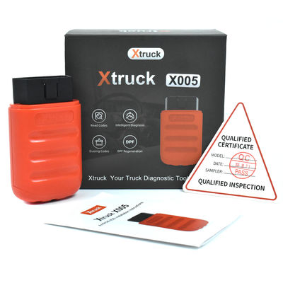 Xtruck X005 Bluetooth Truck Diagnostic Tool with 8 OBDII Test Modes and Two Years Free Updates for FAWDE, SHACMAN