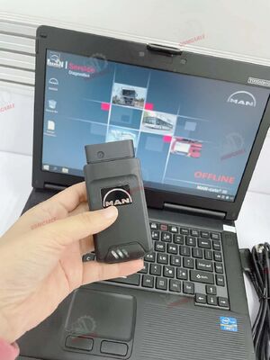 MAN T427 डायग्नोस्टिक टूल ट्रक डायग्नोस्टिक इंटरफ़ेस पैरामीटर प्रोग्रामिंग डिवाइस WLAN कैलिब्रेशन मॉनिटरिंग CF53 लैपटॉप