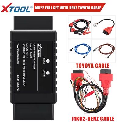 XTOOL M822 M821 Benz के लिए एडाप्टर टोयोटा 8A कुंजी प्रोग्रामिंग के लिए सभी कुंजी खो दिया केसी501 प्रोग्रामर के साथ काम करने की जरूरत है PAD3 X100MAX के लिए