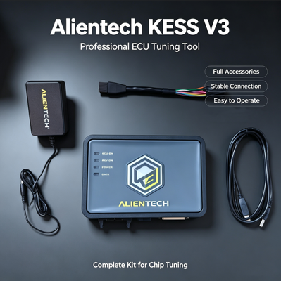 Alientech KESS V3 ECU प्रोग्रामर 10x तेज डेटा ट्रांसफर, 9-भाषा इंटरफ़ेस और फाइबरग्लास कम्पोजिट एन्क्लोजर के साथ