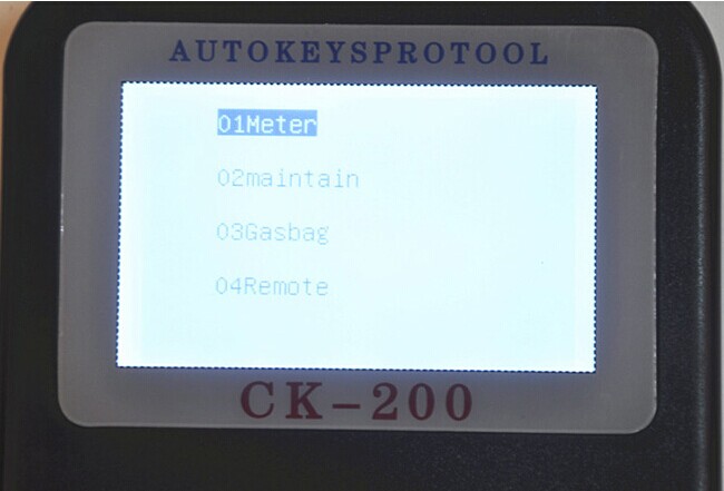 सीके -200 कुंजी प्रोग्रामर स्क्रीन डिस्प्ले -2